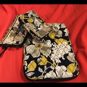 Vera Bradley set:  wallet (2), IPad case, Purse